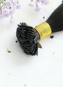 Wholesale 100g Human Hair Flat Tip Extensions#1
