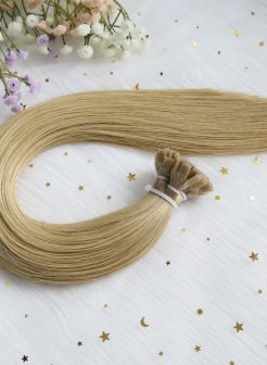 Reusable Flat Tip Human Hair Extensions #18