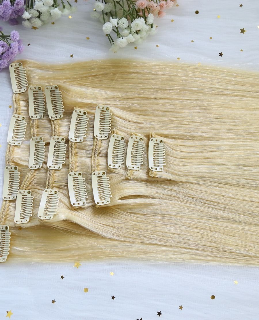 Factory Prices Double Drawn Clip Ins#22