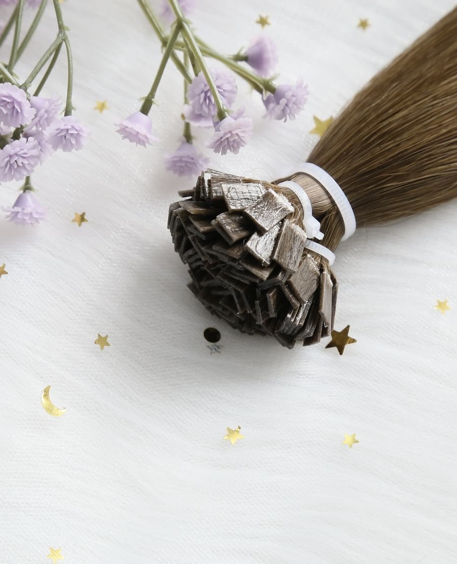 High Quality Seamless Flat Tip Extensions 100% Human Hair #4