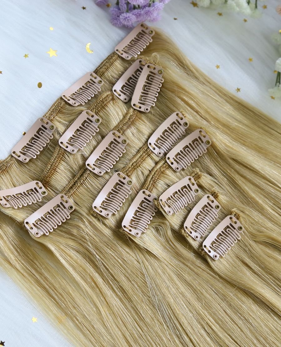 Clip In Hair Extensions Hair Dirty Blonde#18