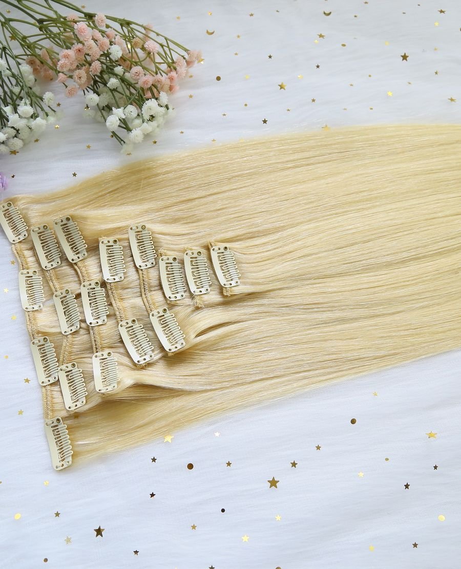 Factory Prices Double Drawn Clip Ins#22