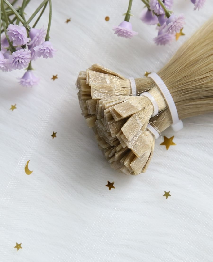 Reusable Flat Tip Human Hair Extensions #18
