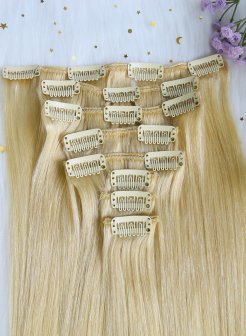 Factory Prices Double Drawn Clip Ins#22