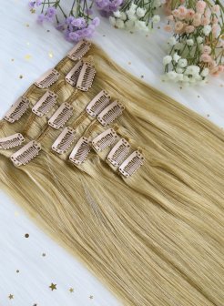 Clip In Hair Extensions Hair Dirty Blonde#18
