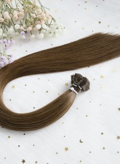 High Quality Seamless Flat Tip Extensions 100% Human Hair #4