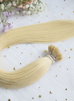 Wholesale Blonde Flat Tip Hair Extensions#613