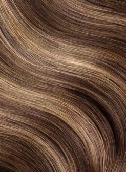 Hot Selling Clip In Hair Chocolate Brown Balayage Extensions