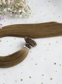 Long Lasting Keratin Tip Flat Bonds Human-Hair #6