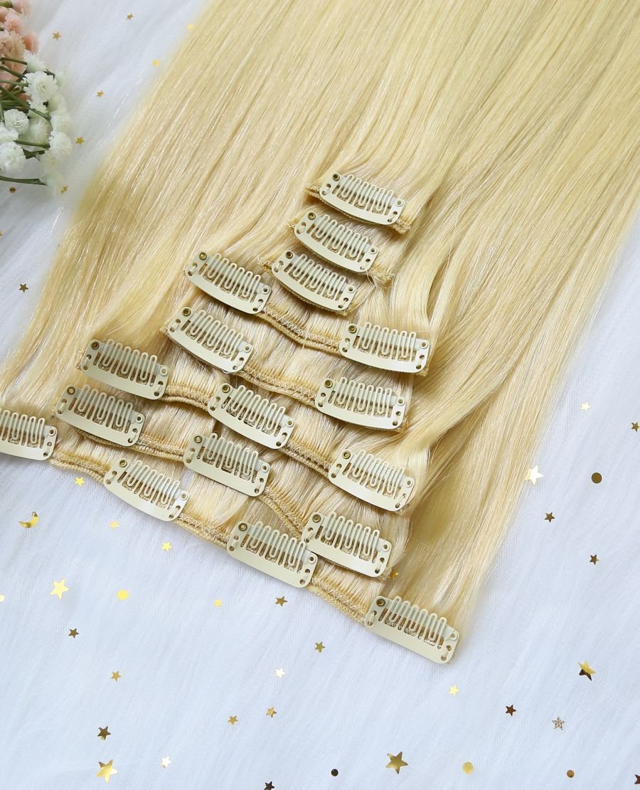 Factory Prices Double Drawn Clip Ins#22