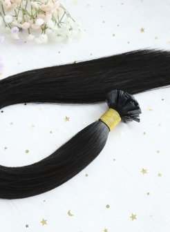 Wholesale 100g Human Hair Flat Tip Extensions#1