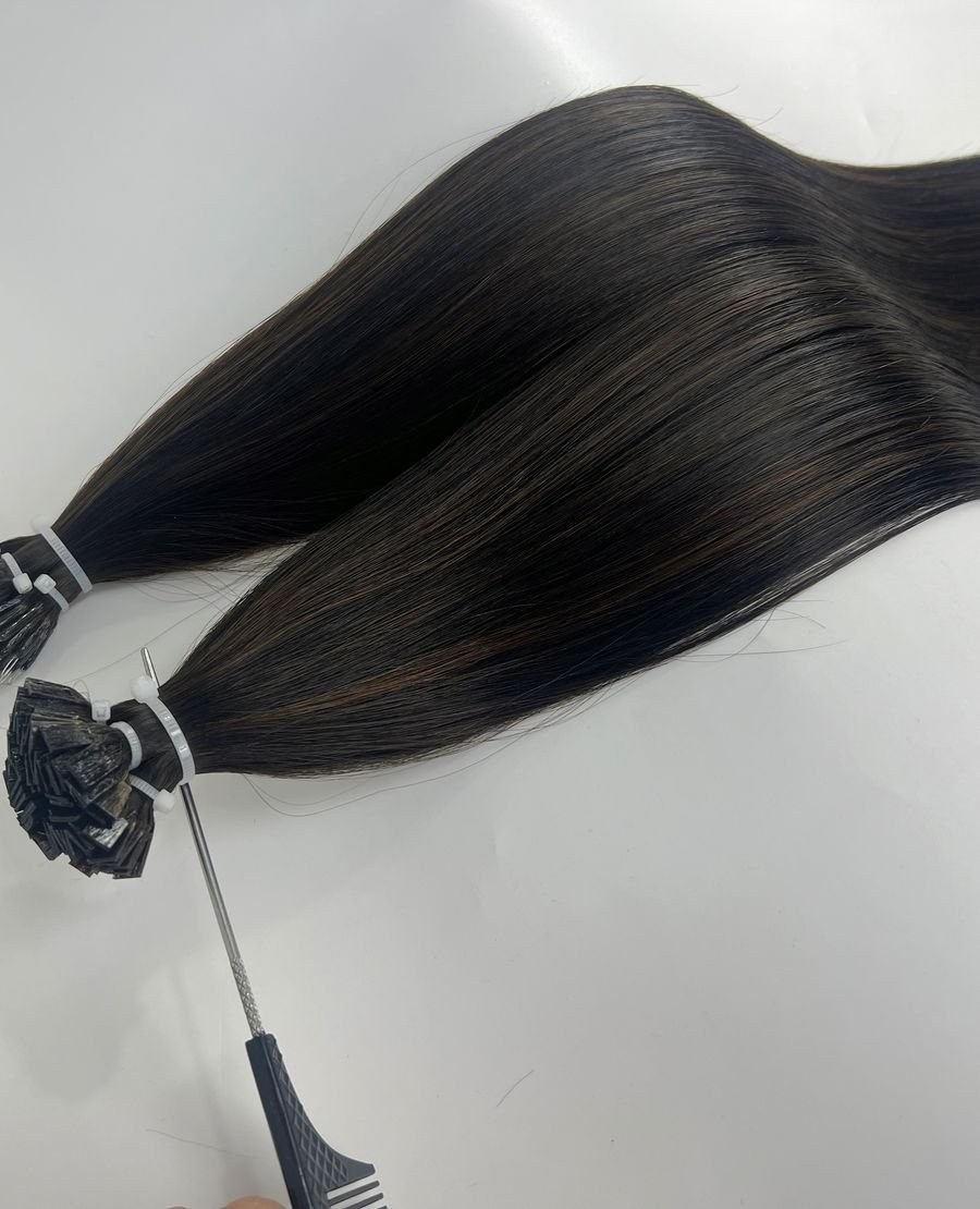 Nano Bead Tip Extensions No Shedding Cuticle Intact 1B-2