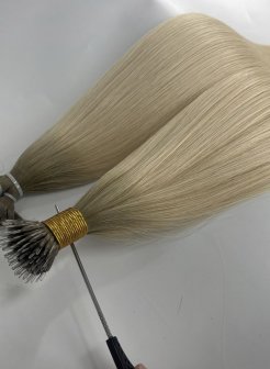 Nano Tip Hair Extensions 100% Virgin Remy Human Hair Double Drawn 20Inch Mix Color RLC