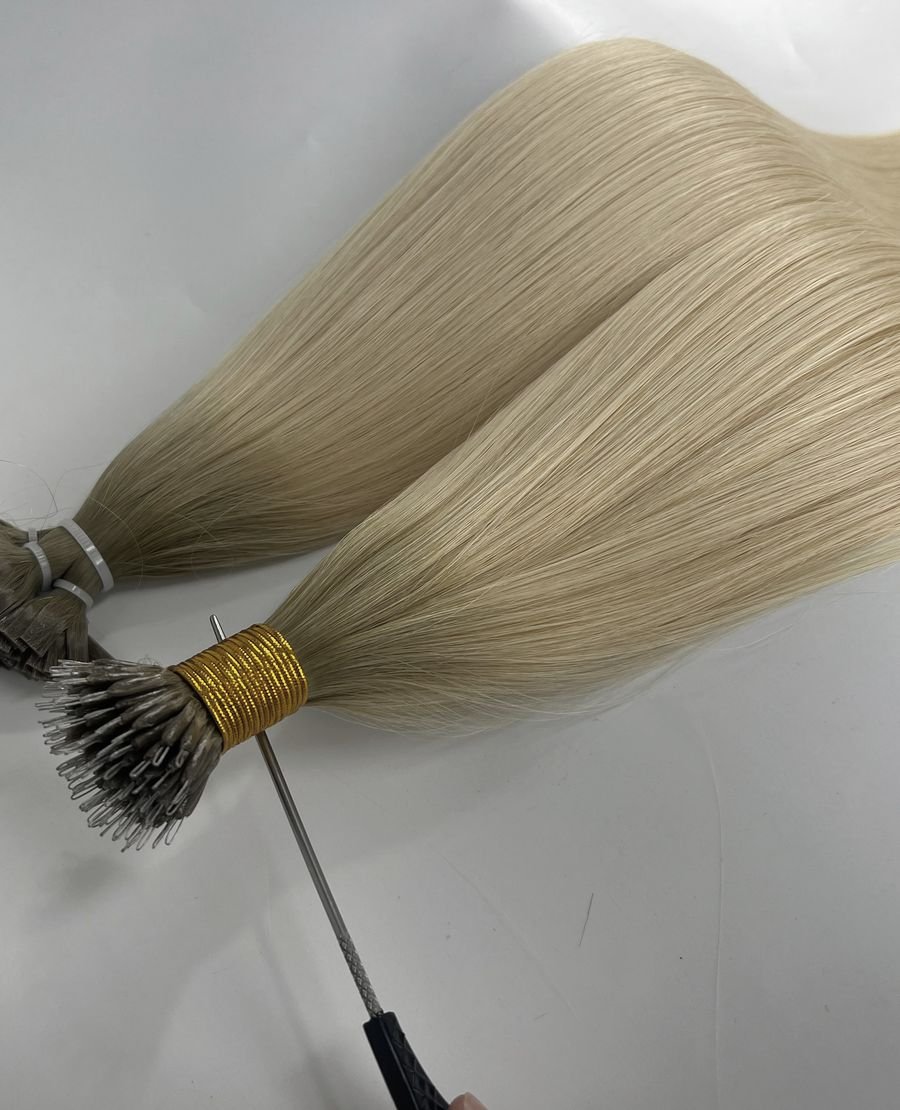 Nano Tip Hair Extensions 100% Virgin Remy Human Hair Double Drawn 20Inch Mix Color RLC