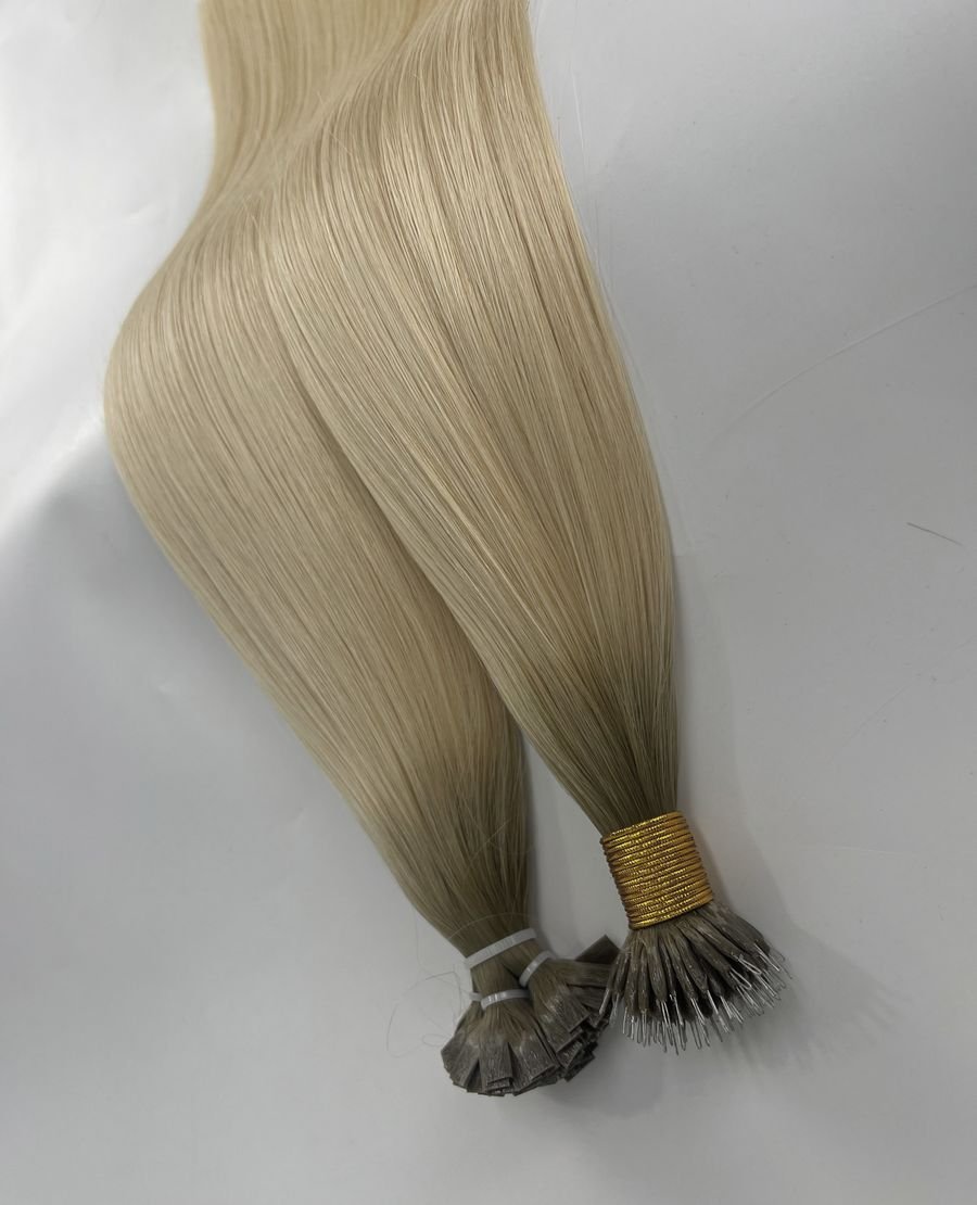 Nano Tip Hair Extensions 100% Virgin Remy Human Hair Double Drawn 20Inch Mix Color RLC