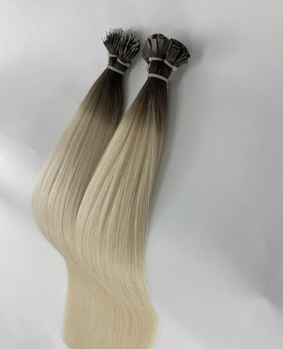 Double Drawn Nano Tip Hair Extensions Full Volume Tangle Free T3-60