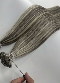 Nano Tip Hair Extensions 100% Virgin Remy Human Hair Double Drawn FV