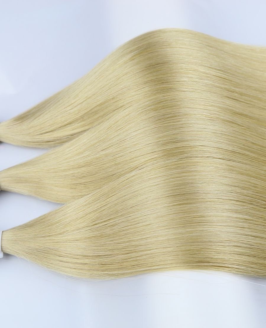 22inch Wholesale Bulk Flat Tip Human Hair Extensions Tangle Free #18