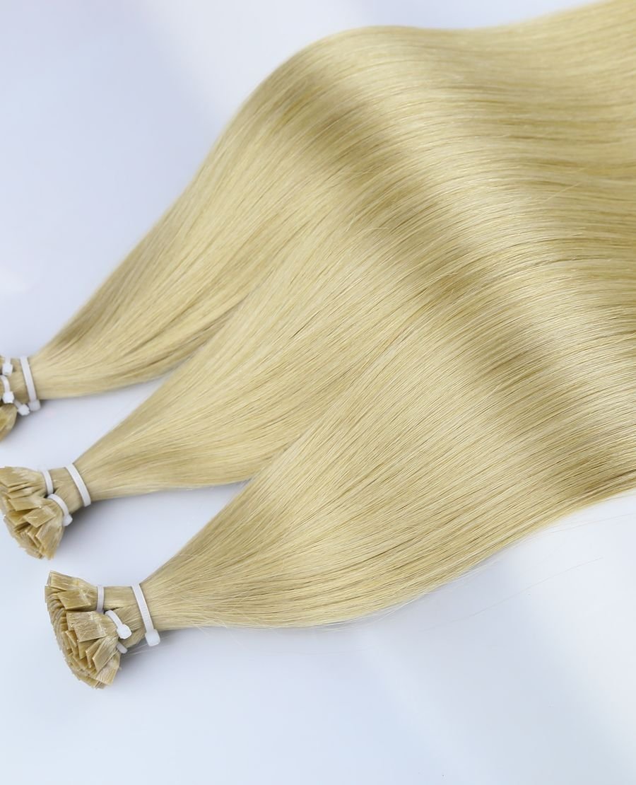 22inch Wholesale Bulk Flat Tip Human Hair Extensions Tangle Free #18