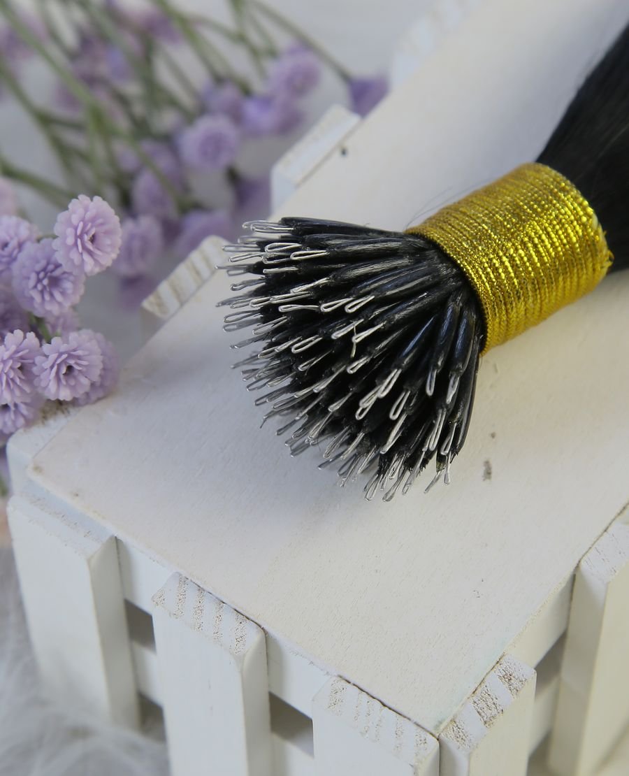 Micro Nano Tip Hair Extensions Pre Bonded Keratin Tips #1