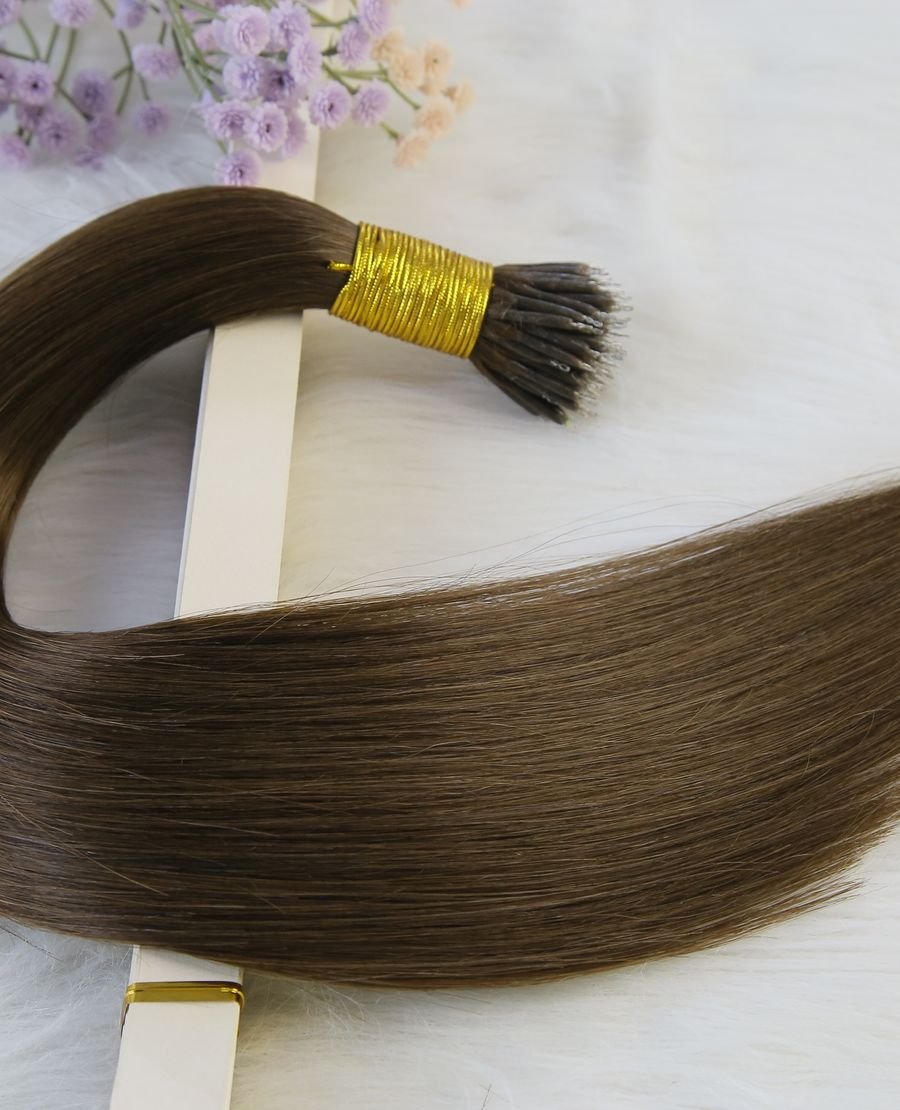 Micro Link Nano Tip Hair Extensions Reusable No Heat Installation #4