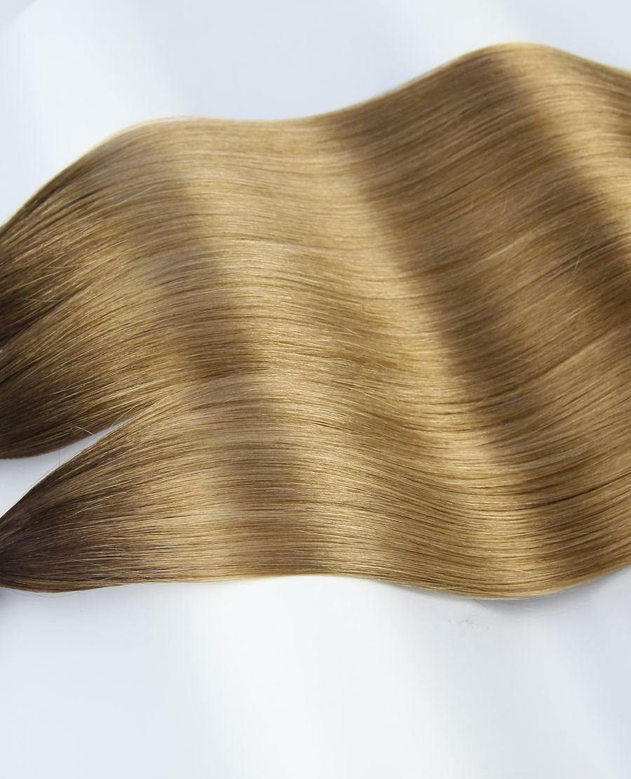 22inch Premium Cuticle Aligned Flat Tip Extensions Straight t2-8