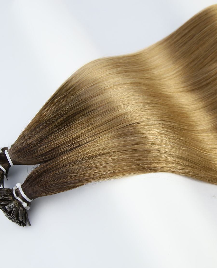 22inch Premium Cuticle Aligned Flat Tip Extensions Straight t2-8