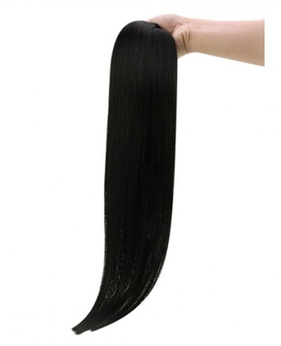 Virgin Remy Tape In Hair Extensions Heat Friendly Natural Black Color