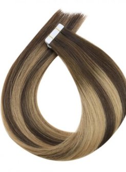 Tape In Hair Extensions Hair Brown Balayage