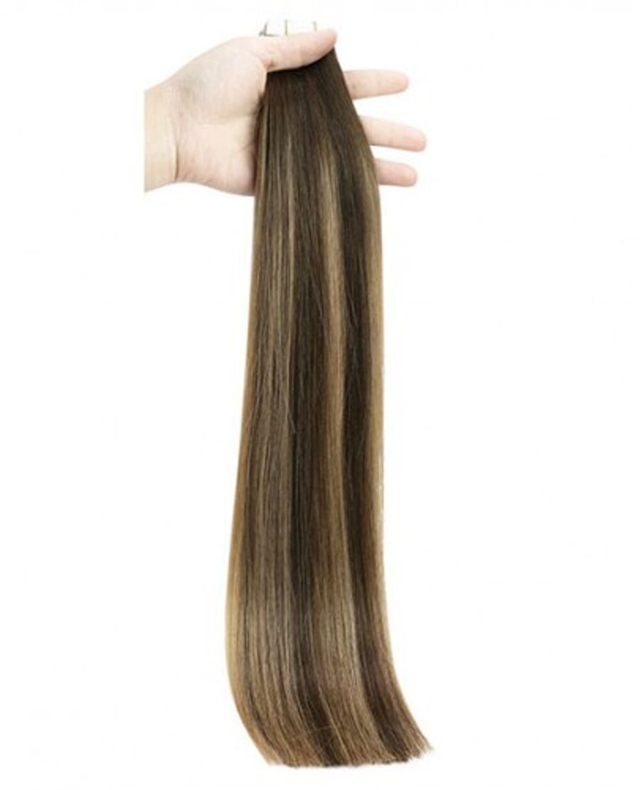 Tape In Hair Extensions Hair Brown Balayage
