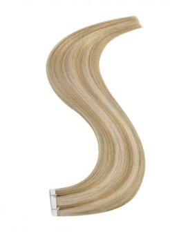 Double Drawn PU Seamless Invisible Skin Weft Extension Holes Natural Remy Hair #P16-22