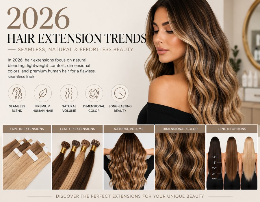 2026 Hair Extension Trends: Why Seamless, Natural-Looking Extensions Are Taking Over