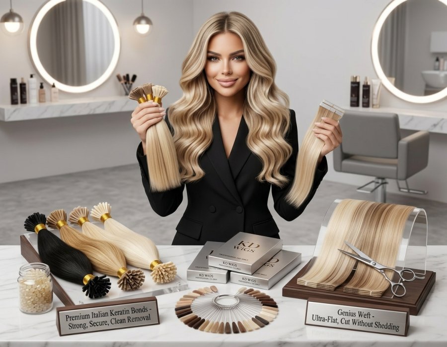 The Salon Owner’s Guide: Why Italian Keratin and Genius Wefts Are Revolutionizing Hair Extensions