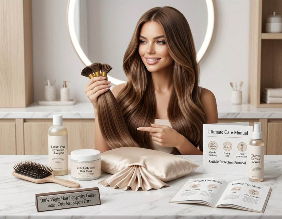 The Ultimate Care Manual: How to Make Your 100% Virgin Human Hair Extensions Last Over a Year
